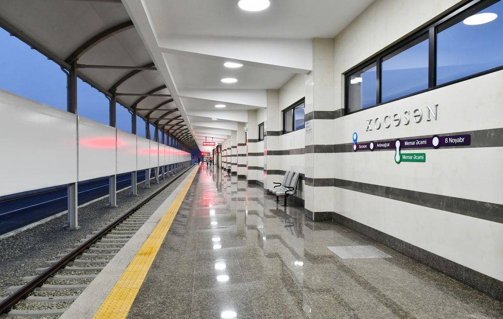 Prezident İlham Əliyev Bakı Metropoliteninin “Xocəsən” elektrik deposunun və stansiyasının açılışında iştirak edib (FOTO) (YENİLƏNİB)