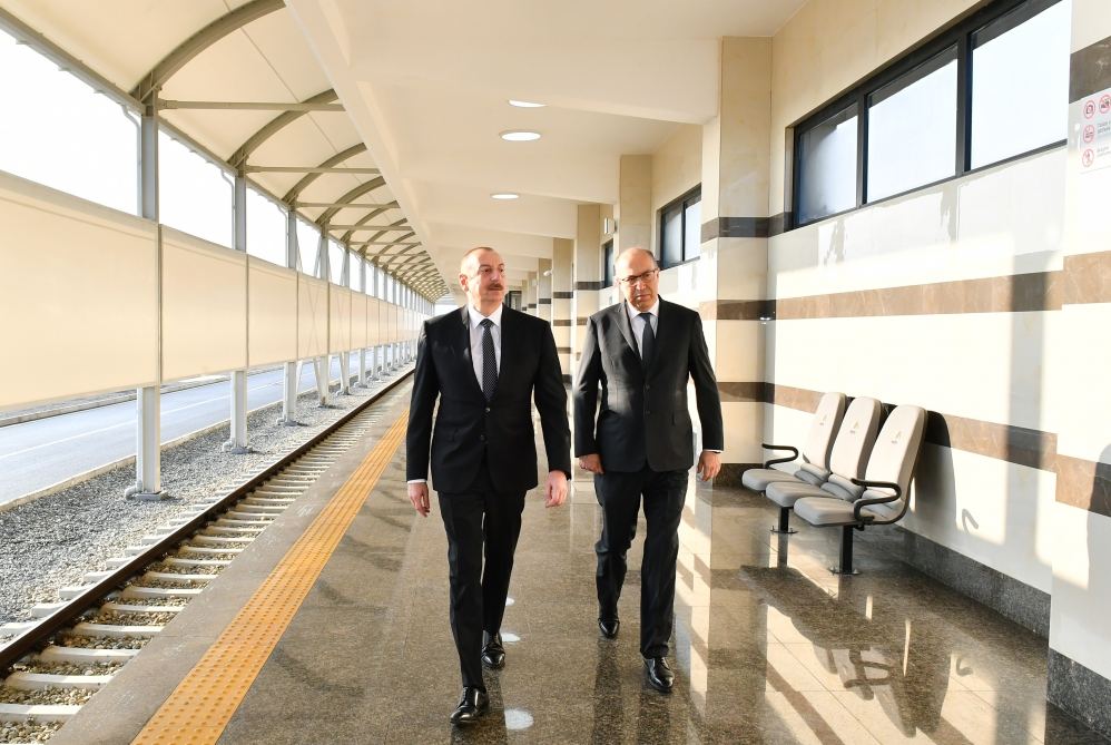 Prezident İlham Əliyev Bakı Metropoliteninin “Xocəsən” elektrik deposunun və stansiyasının açılışında iştirak edib (FOTO) (YENİLƏNİB)