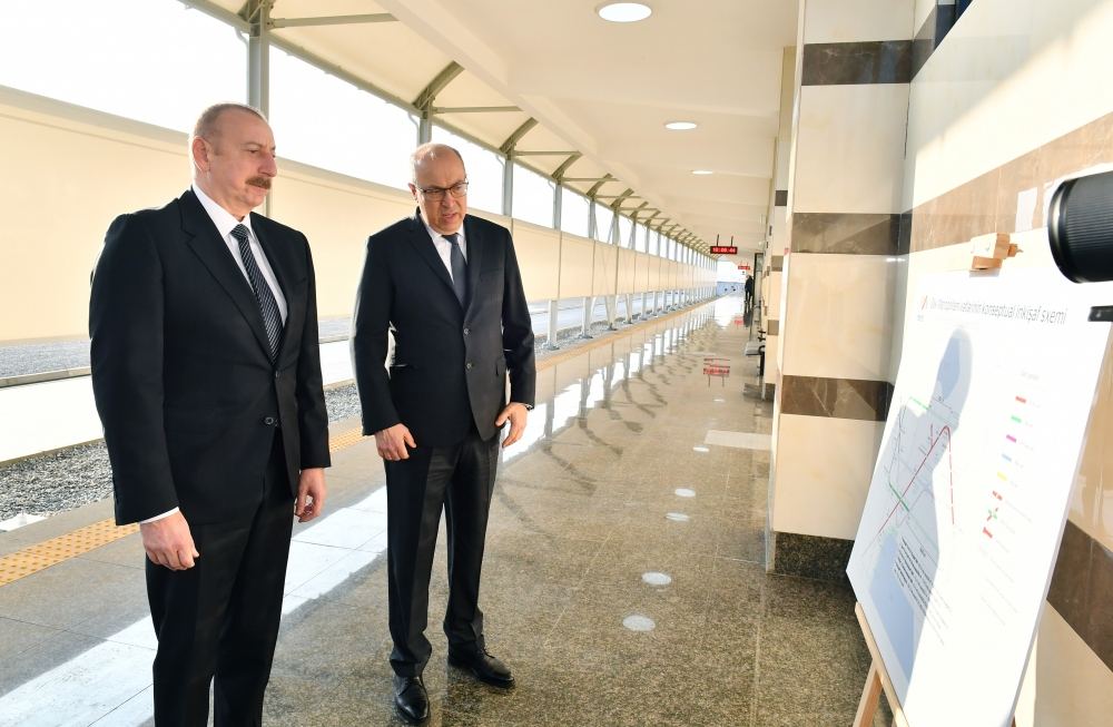 Prezident İlham Əliyev Bakı Metropoliteninin “Xocəsən” elektrik deposunun və stansiyasının açılışında iştirak edib (FOTO) (YENİLƏNİB)