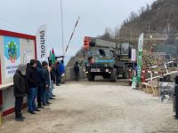 Sülhməramlılara məxsus çadır və konteynerlər sökülərək aparılıb (FOTO)