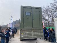 Sülhməramlılara məxsus çadır və konteynerlər sökülərək aparılıb (FOTO)