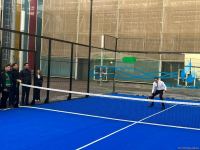 Su İdman Sarayında padel-tennis kortunun açılışı olub (FOTO)