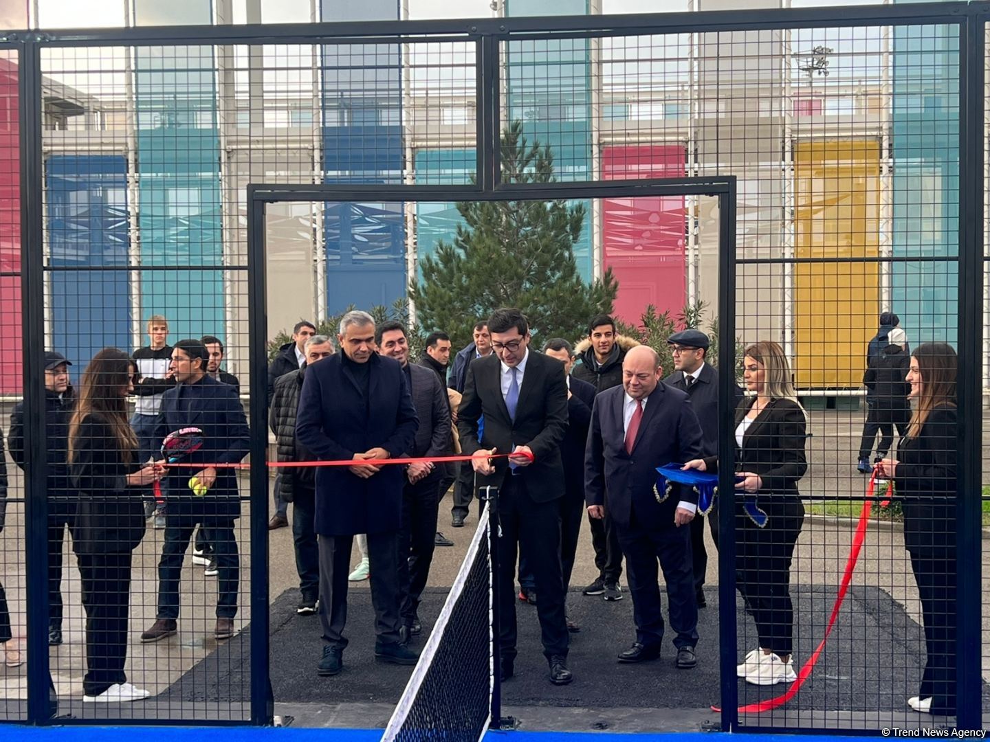 Su İdman Sarayında padel-tennis kortunun açılışı olub (FOTO)