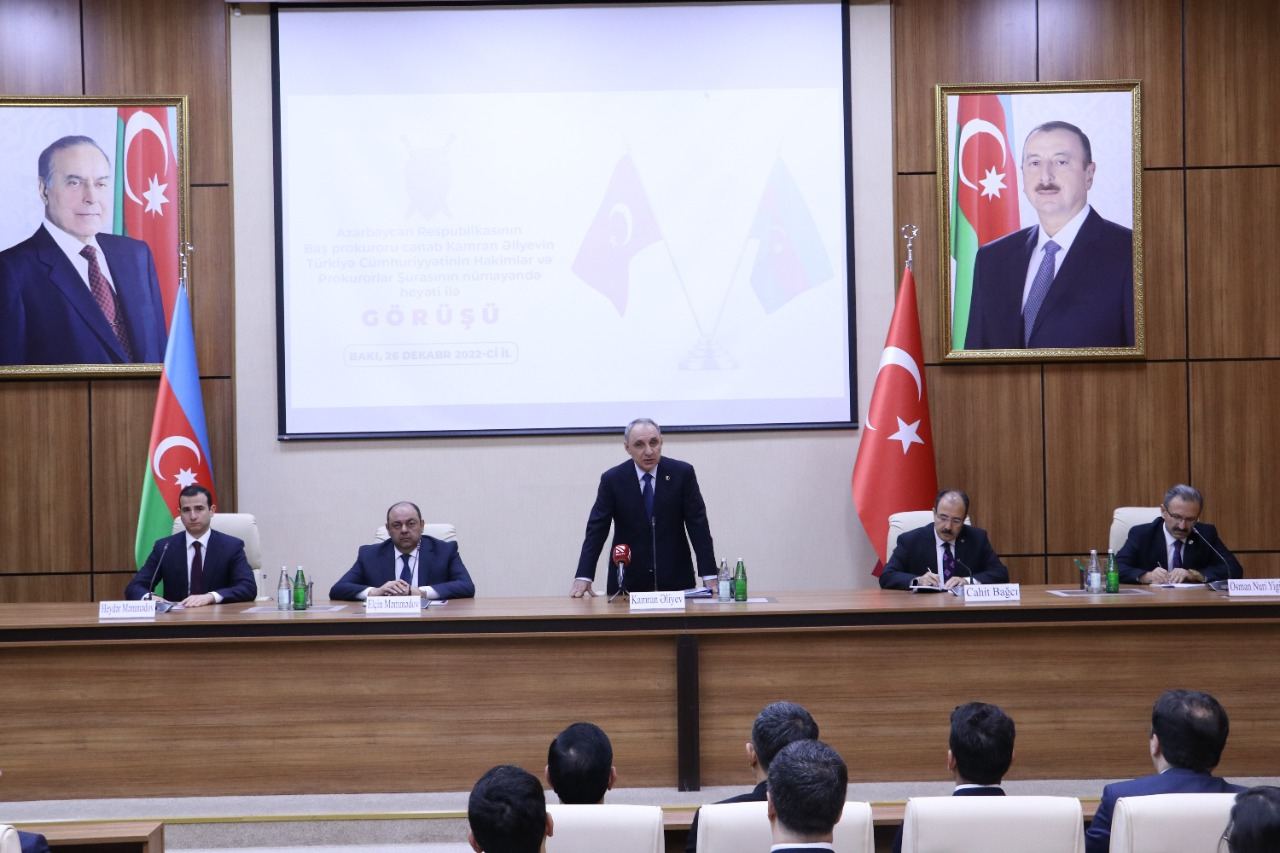 Türkiyənin Hakimlər və Prokurorlar Şurasının nümayəndə heyəti Azərbaycanda səfərdədir (FOTO)