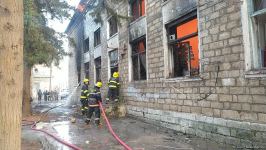 Bərdədə qocalar evində yanğın baş verib (FOTO)