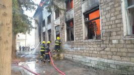 Bərdədə qocalar evində yanğın baş verib (FOTO)