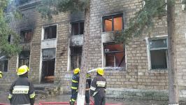 Bərdədə qocalar evində yanğın baş verib (FOTO)