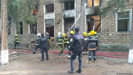 Bərdədə qocalar evində yanğın baş verib (FOTO)