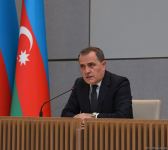 Ceyhun Bayramov mətbuat konfransı keçirib (FOTO/VİDEO) (ƏLAVƏ OLUNUB)