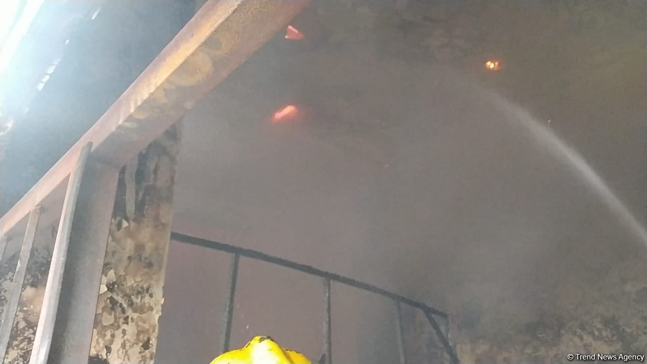 Bərdədə qocalar evində yanğın baş verib (FOTO)