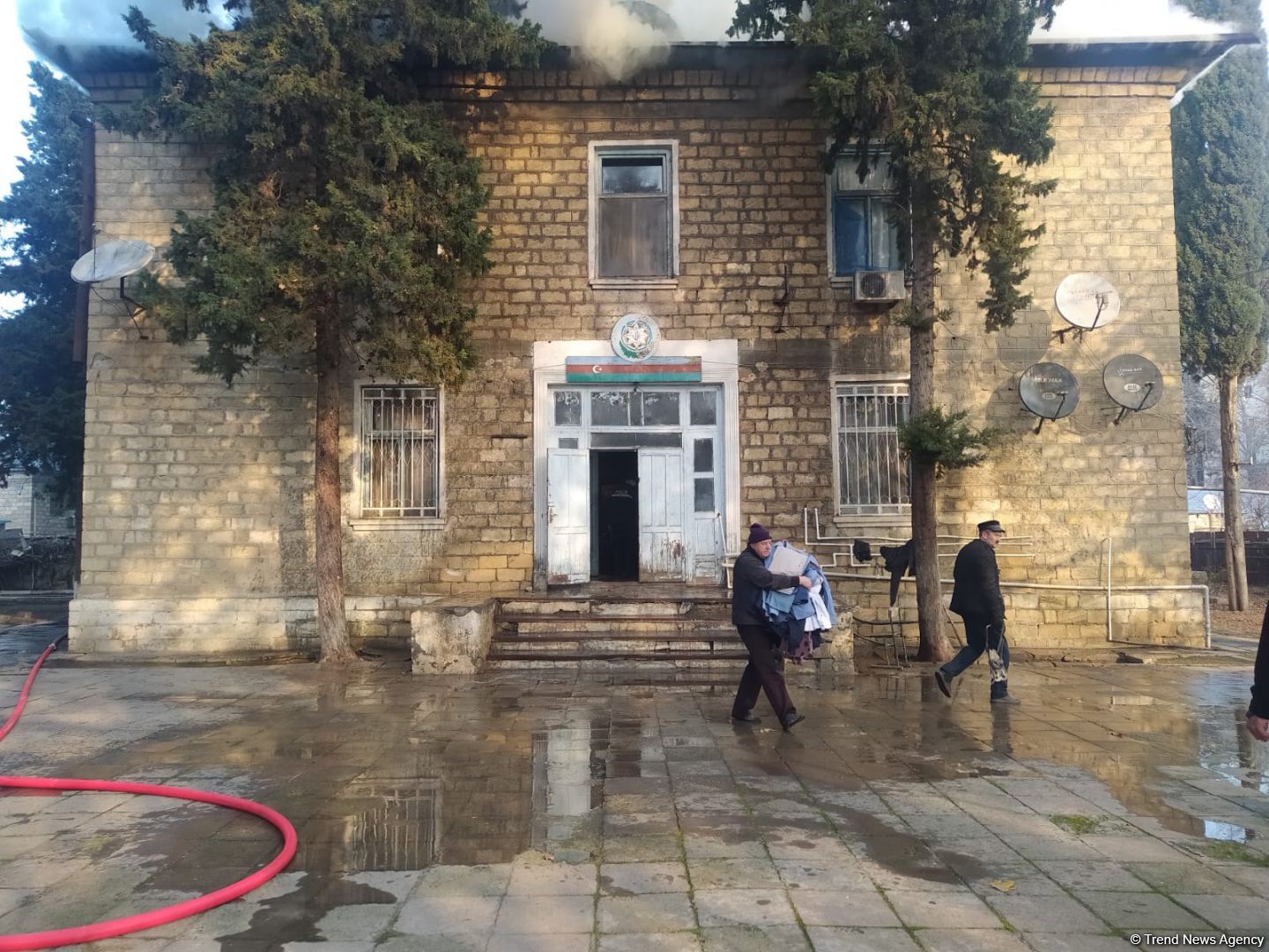 Bərdədə qocalar evində yanğın baş verib (FOTO)