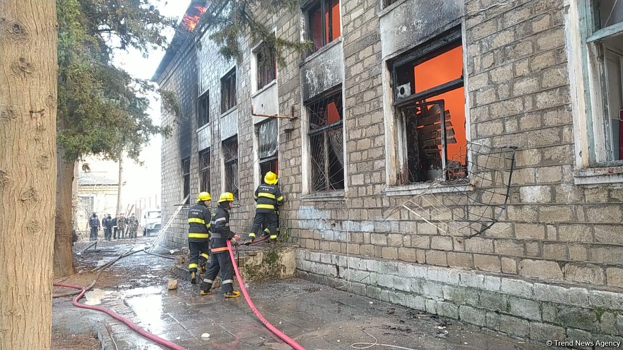 Bərdədə qocalar evində yanğın baş verib (FOTO)