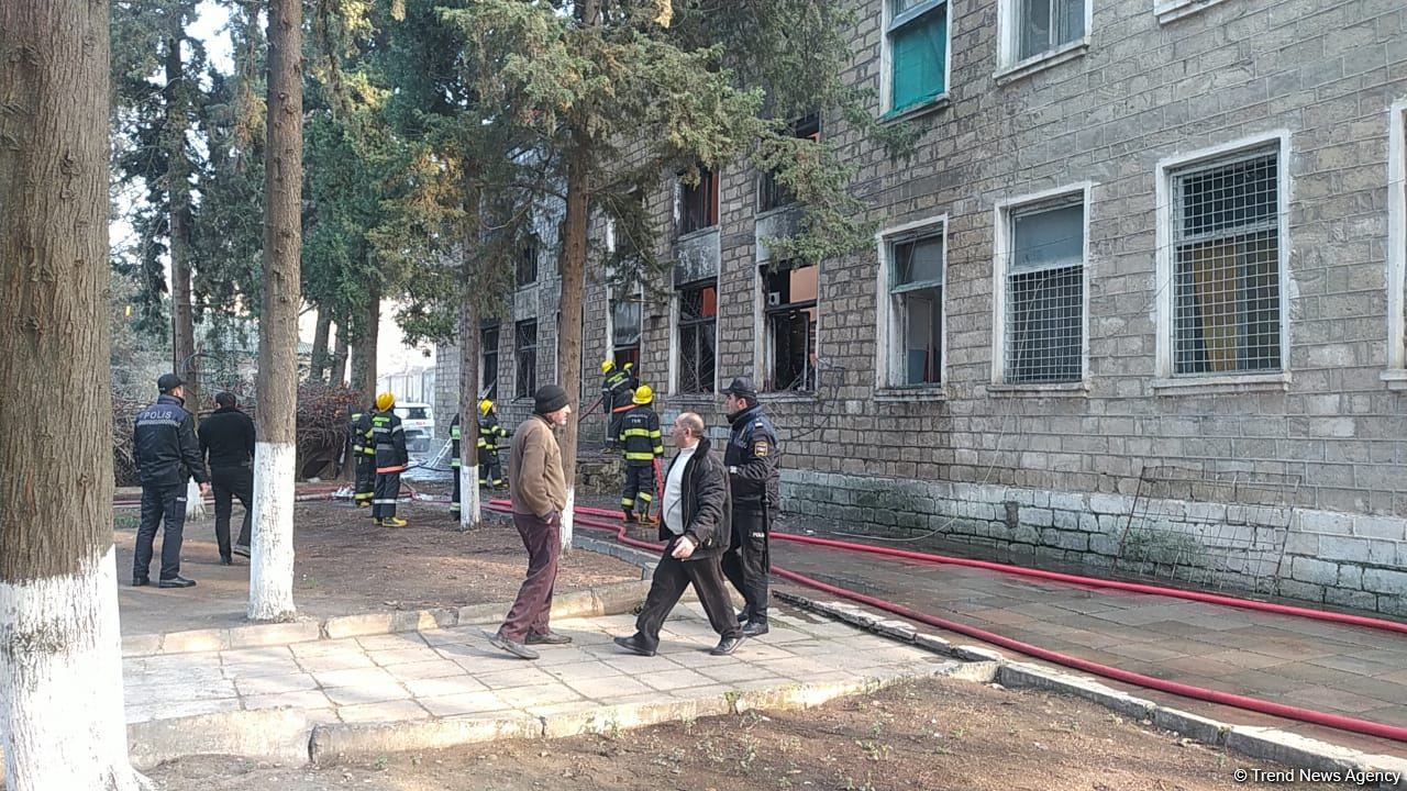 Bərdədə qocalar evində yanğın baş verib (FOTO)