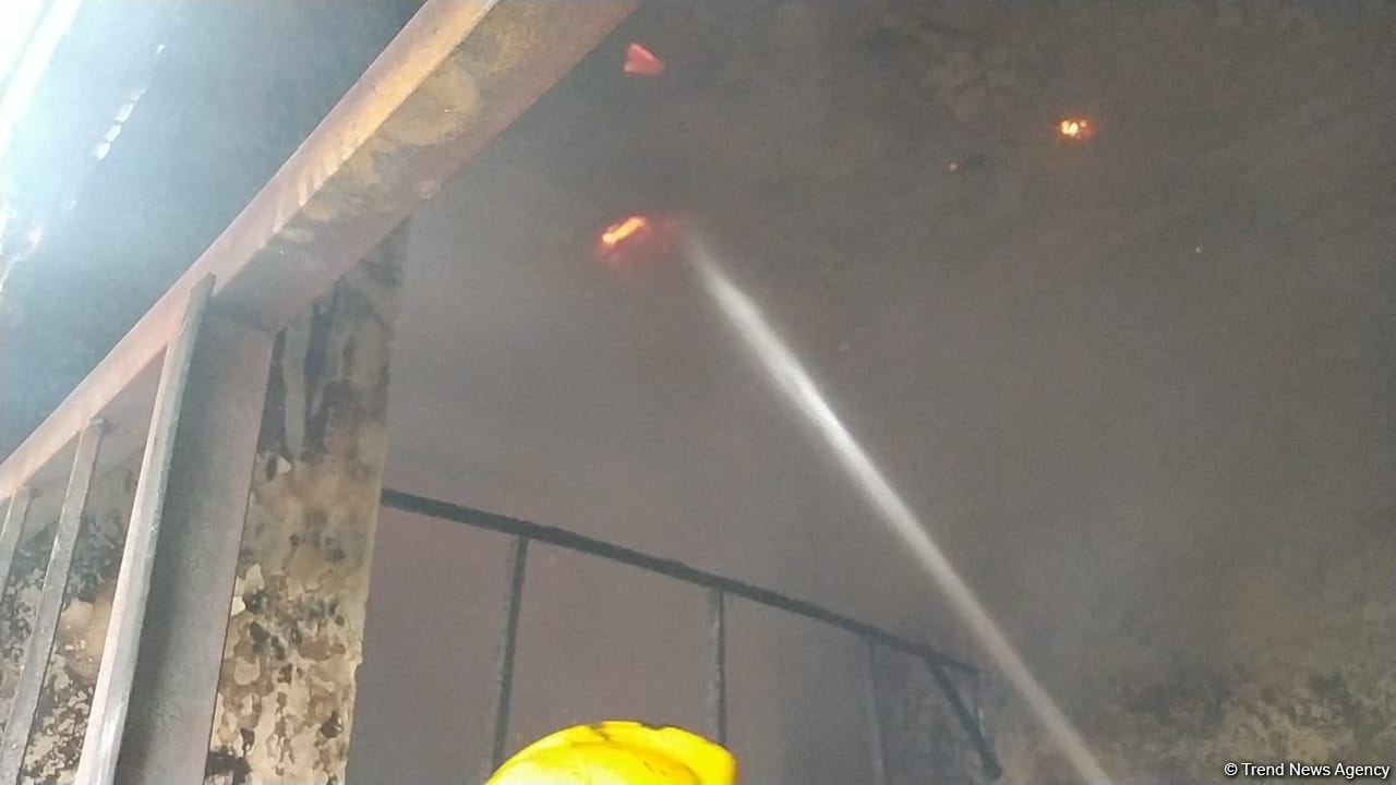 Bərdədə qocalar evində yanğın baş verib (FOTO)
