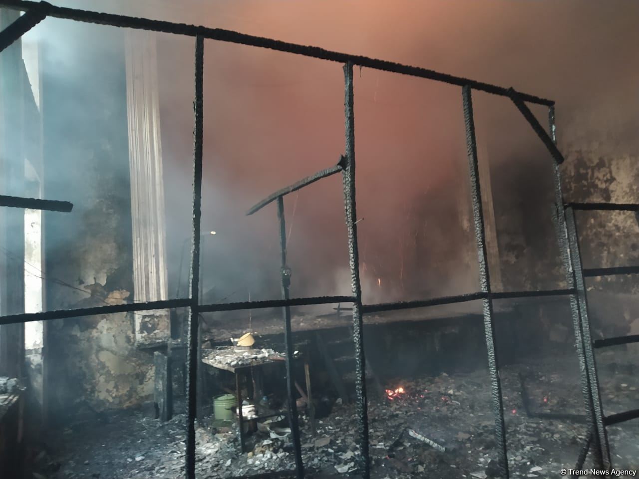 Bərdədə qocalar evində yanğın baş verib (FOTO)