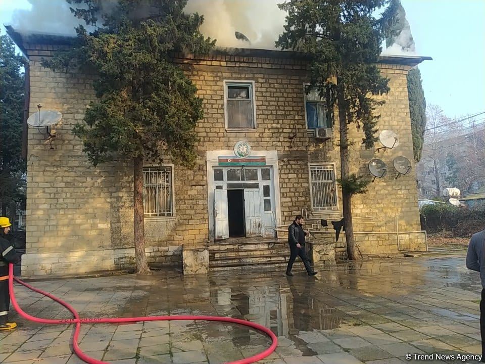 Bərdədə qocalar evində yanğın baş verib (FOTO)