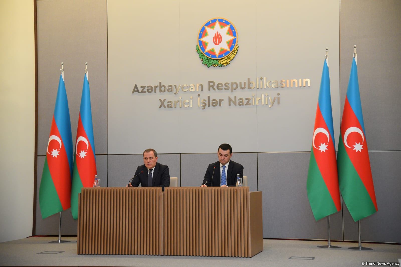 Ceyhun Bayramov mətbuat konfransı keçirib (FOTO/VİDEO) (ƏLAVƏ OLUNUB)