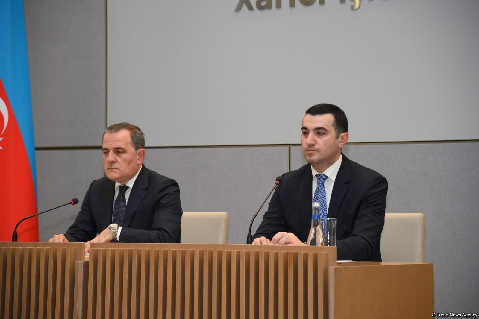 Ceyhun Bayramov mətbuat konfransı keçirib (FOTO/VİDEO) (ƏLAVƏ OLUNUB)