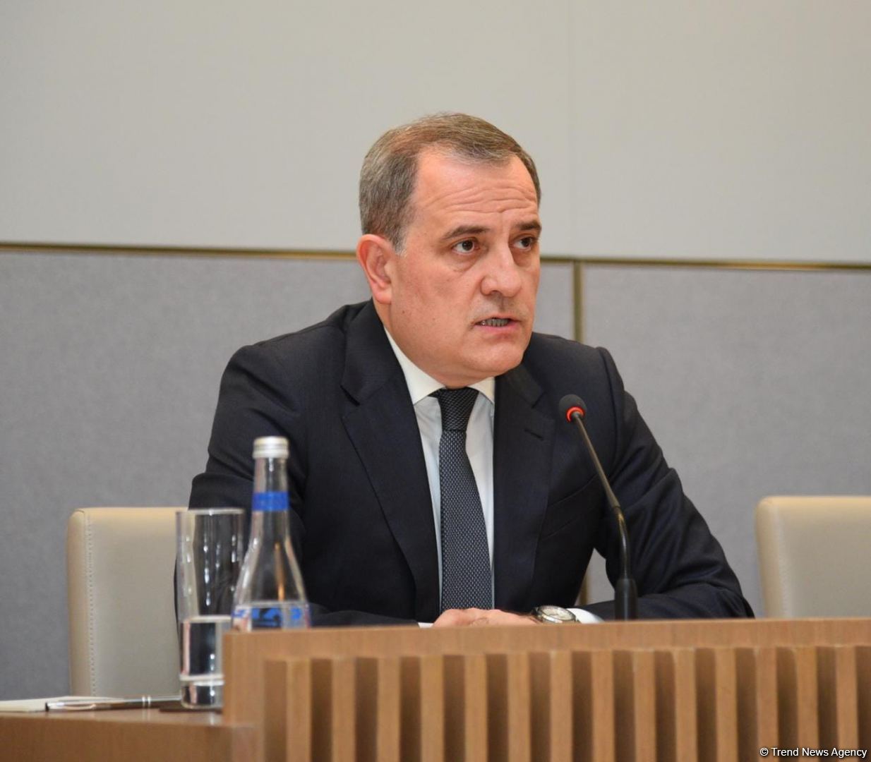 Ceyhun Bayramov mətbuat konfransı keçirib (FOTO/VİDEO) (ƏLAVƏ OLUNUB)
