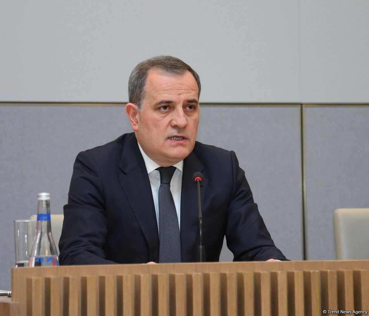 Ceyhun Bayramov mətbuat konfransı keçirib (FOTO/VİDEO) (ƏLAVƏ OLUNUB)