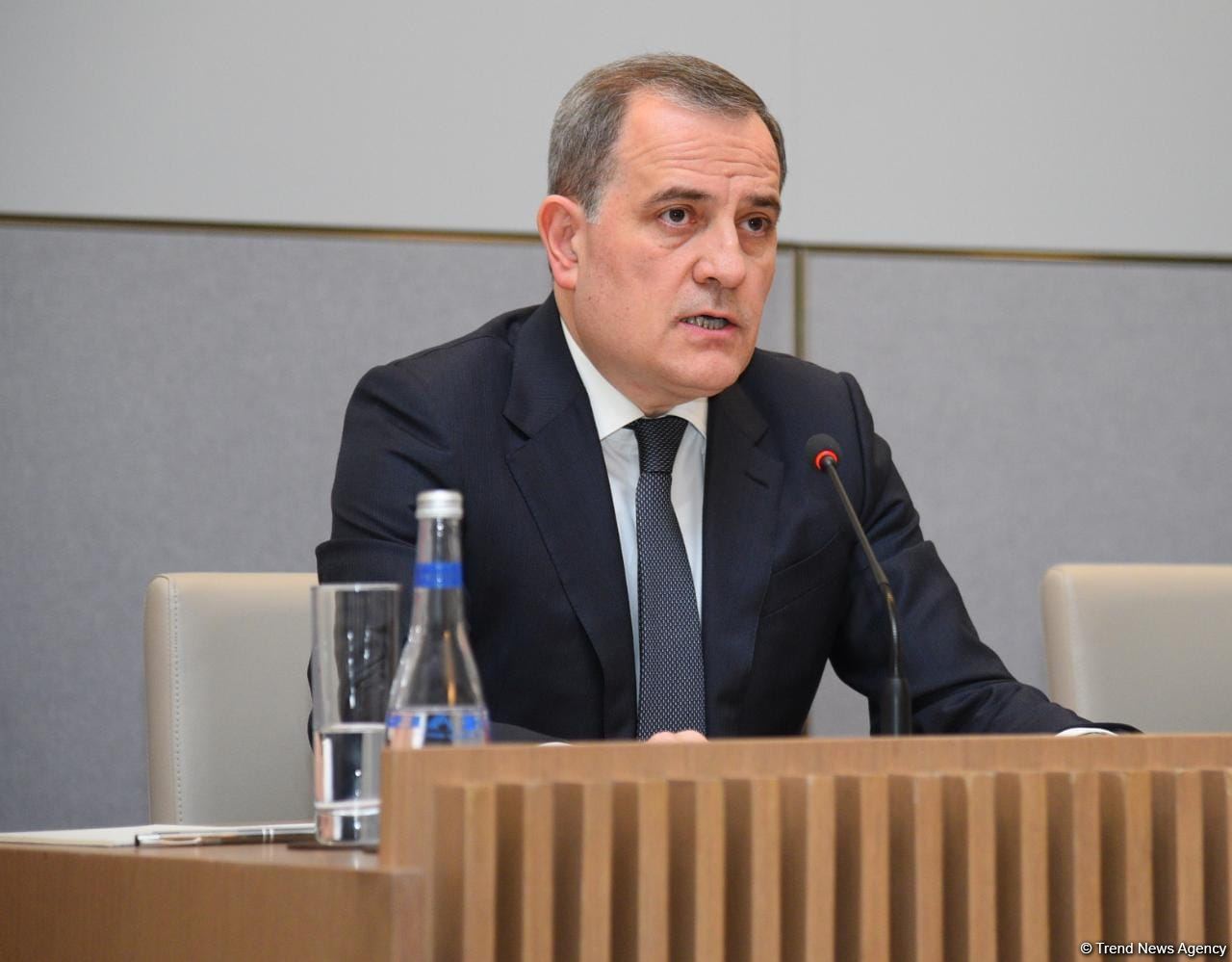 Ceyhun Bayramov mətbuat konfransı keçirib (FOTO/VİDEO) (ƏLAVƏ OLUNUB)