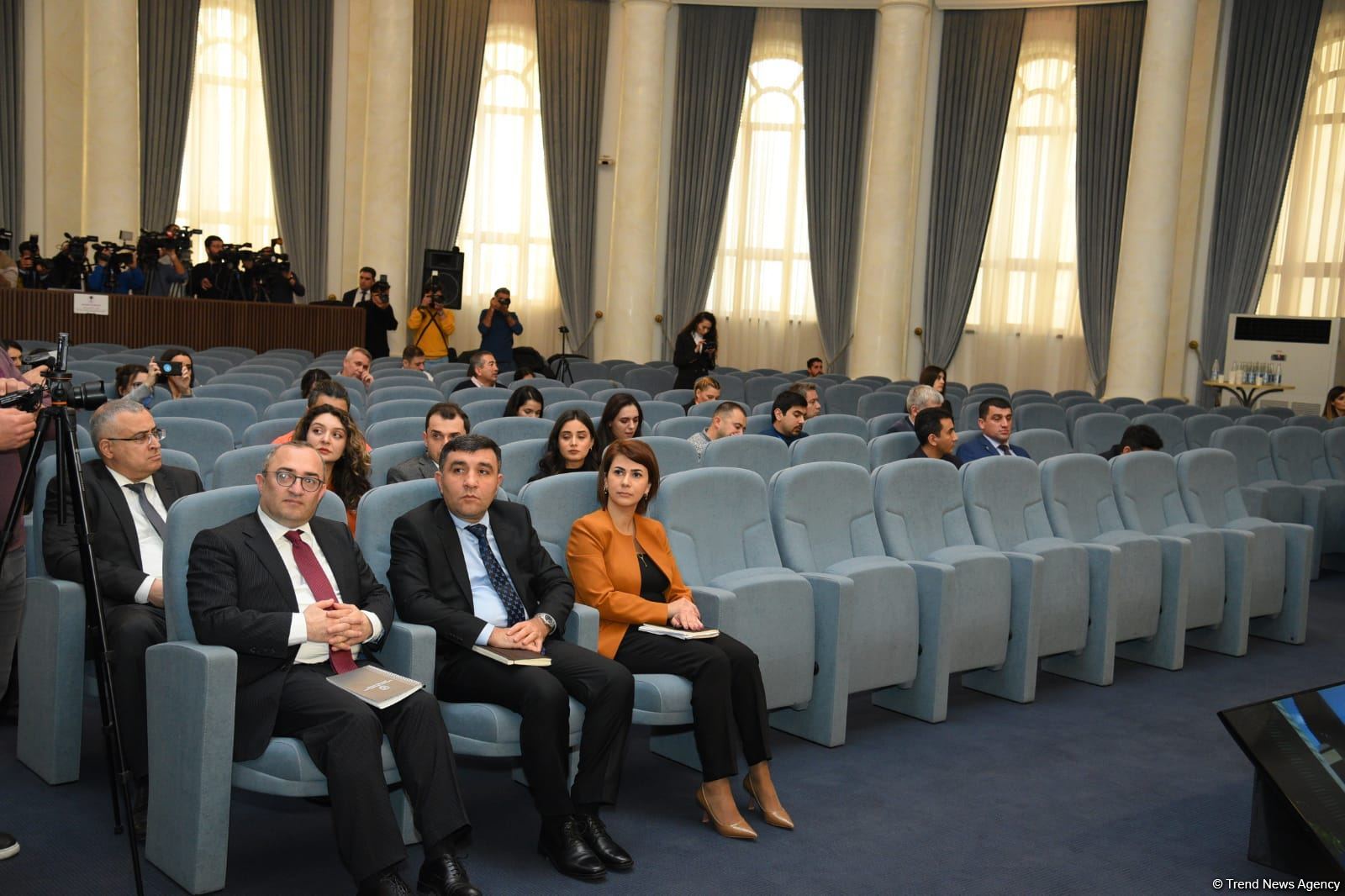 Ceyhun Bayramov mətbuat konfransı keçirib (FOTO/VİDEO) (ƏLAVƏ OLUNUB)