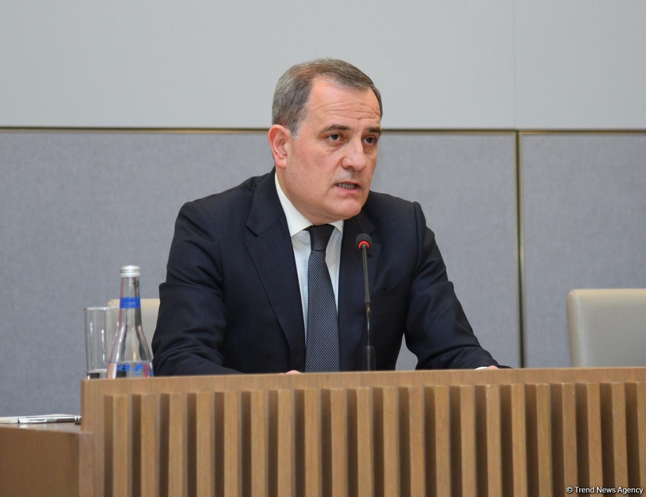 Ceyhun Bayramov mətbuat konfransı keçirib (FOTO/VİDEO) (ƏLAVƏ OLUNUB)