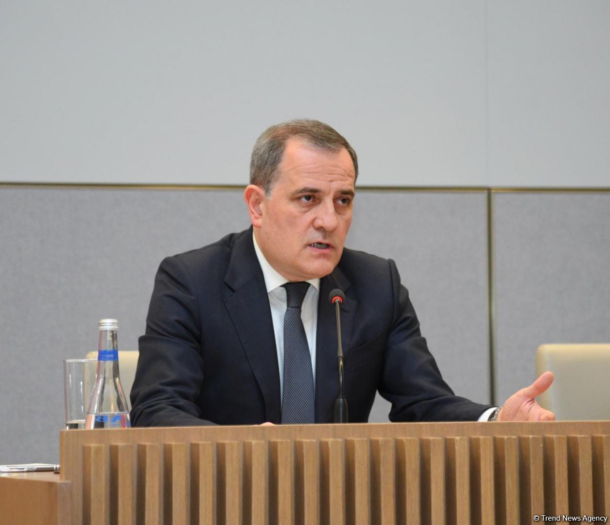 Ceyhun Bayramov mətbuat konfransı keçirib (FOTO/VİDEO) (ƏLAVƏ OLUNUB)