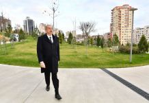 Prezident İlham Əliyev Bakıda Mərkəzi Parkın ikinci hissəsinin açılışında iştirak edib (FOTO/VİDEO) (YENİLƏNİB)