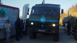 Sülhməramlılara aid daha 3 avtomobil Laçın yolundan maneəsiz keçib (FOTO/VİDEO)