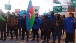 Laçın yolunda etiraz aksiyasının 24-cü günü (FOTO)