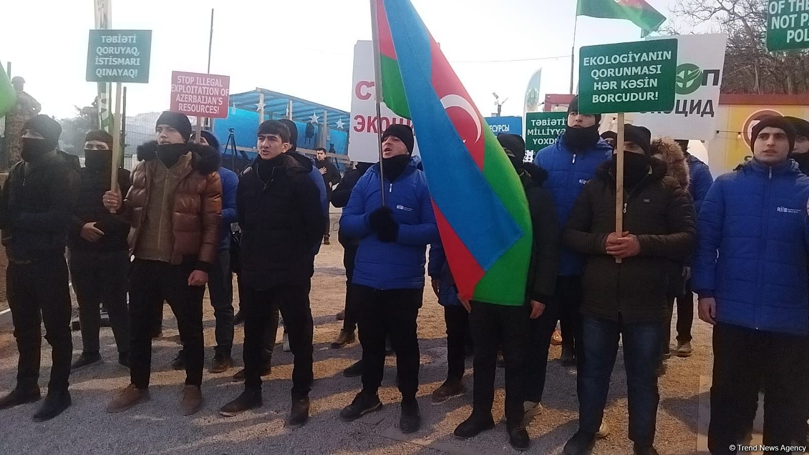 Laçın yolunda etiraz aksiyasının 24-cü günü (FOTO)