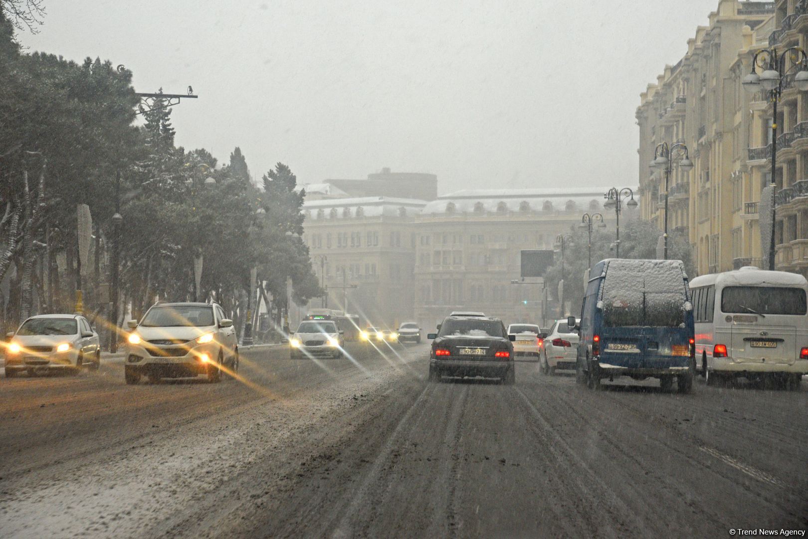 Qarlı Bakıdan FOTOREPORTAJ