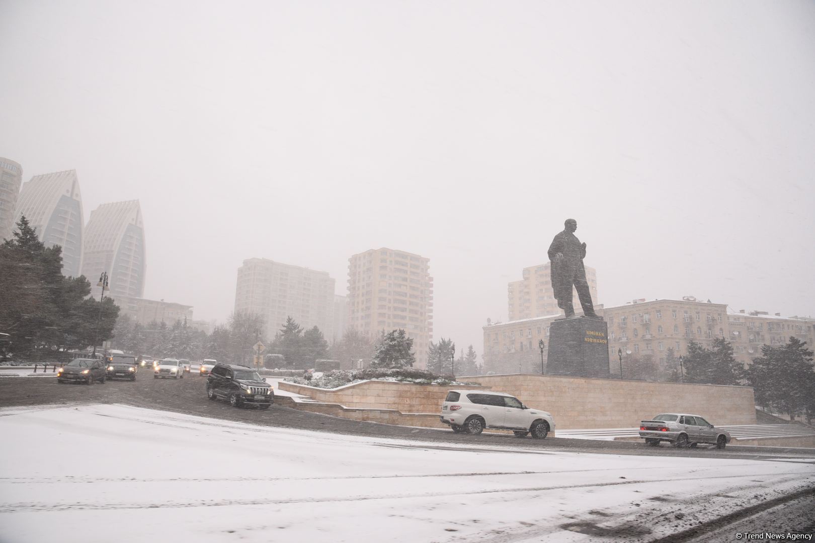Qarlı Bakıdan FOTOREPORTAJ