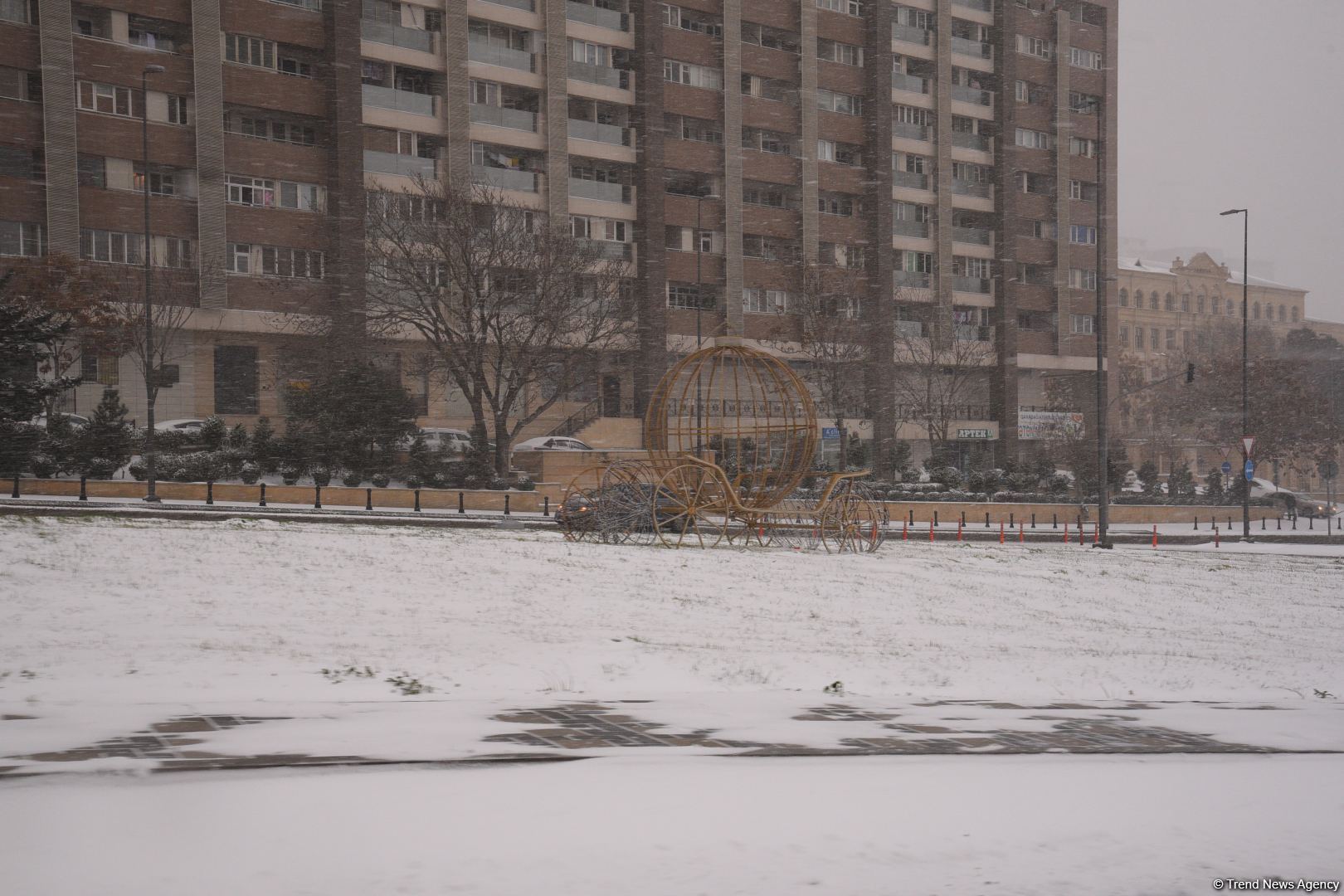 Qarlı Bakıdan FOTOREPORTAJ