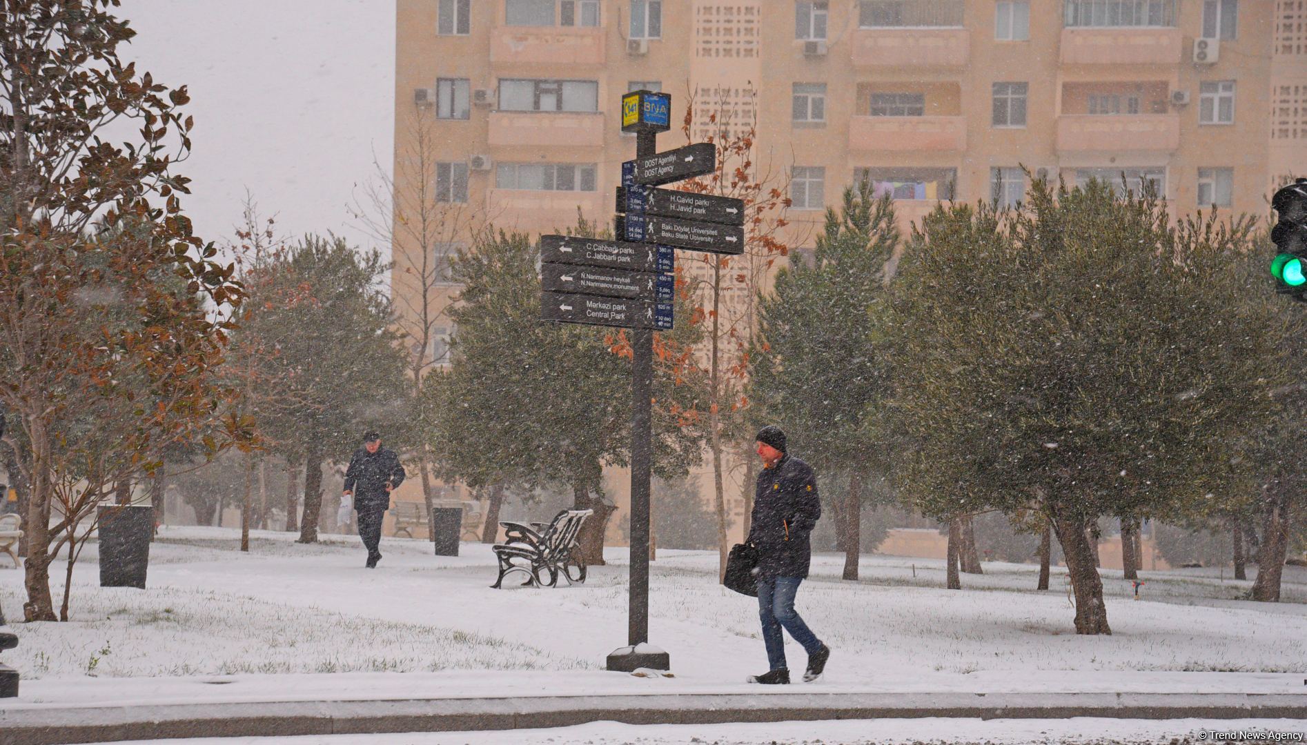 Qarlı Bakıdan FOTOREPORTAJ