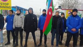 Laçın-Xankəndi yolunda etirazlar 32 gündür davam edir (FOTO)