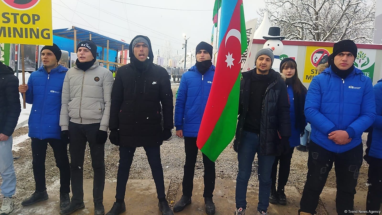 Laçın-Xankəndi yolunda etirazlar 32 gündür davam edir (FOTO)