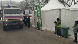 Sülhməramlılara aid 10 maşın Laçın yolundan maneəsiz keçib (FOTO)