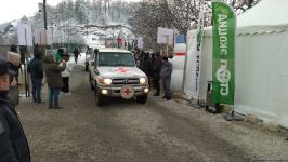 BQXK avtomobilləri Laçın yolundan maneəsiz keçib (FOTO)