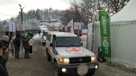 BQXK avtomobilləri Laçın yolundan maneəsiz keçib (FOTO)
