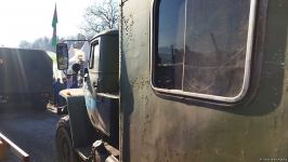 Sülhməramlılara məxsus daha beş avtomobil Laçın yolundan keçib (FOTO)