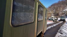 Sülhməramlılara məxsus daha beş avtomobil Laçın yolundan keçib (FOTO)