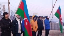 Laçın-Xankəndi yolunda etirazlar 38 gündür davam edir (FOTO)