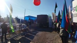 Sülhməramlılara aid avtomobillər növbəti dəfə Laçın yolundan maneəsiz şəkildə keçib (FOTO)