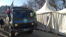 Bu gün 19 avtomobil maneəsiz Laçın yolundan keçib (FOTO)