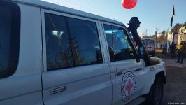 BQXK-ya məxsus avtomobillər Laçın yolundan keçib (FOTO)