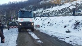 BQXK-ya məxsus avtomobillər Laçın yolundan keçib (FOTO)