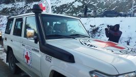 BQXK-ya məxsus avtomobillər Laçın yolundan keçib (FOTO)
