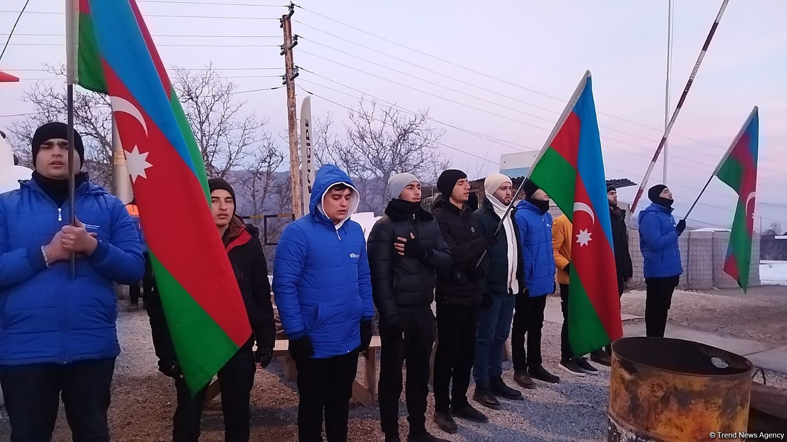 Laçın-Xankəndi yolunda etirazlar 38 gündür davam edir (FOTO)